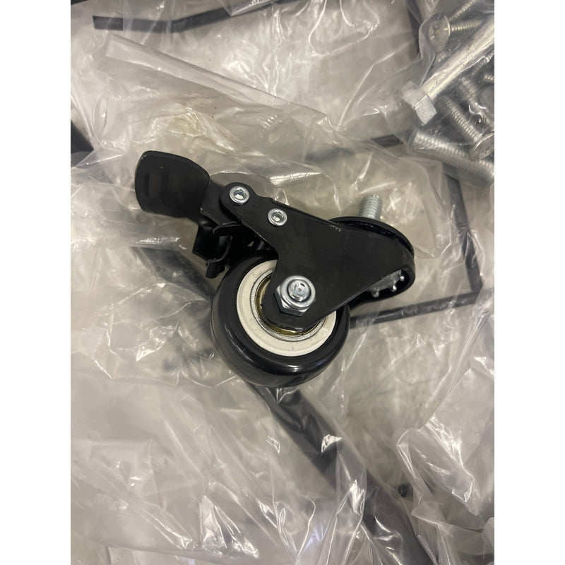 MYOYAY Garden Tool Storage Organizer with Wheels, 3 Layer Trolley - Black