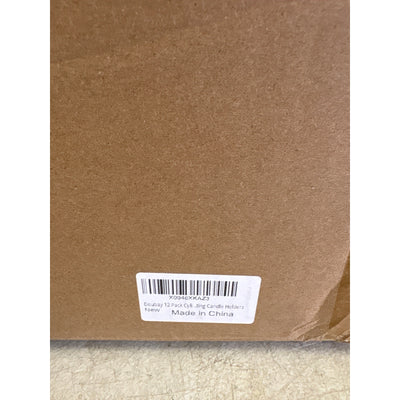 12-Pack 10” x 3.25" Clear Glass Cylinder Candle Holders, Vases, Home Decorations