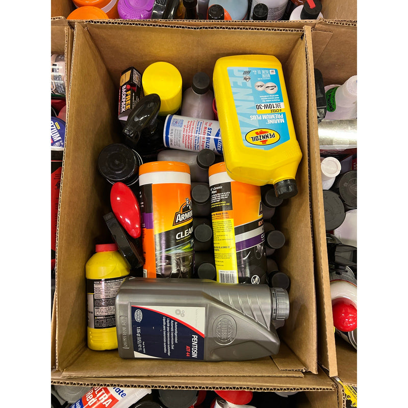 Auto Pallet over 300 Pieces of Auto Fluids, Maintenance, Interior & Exterior Cleaning