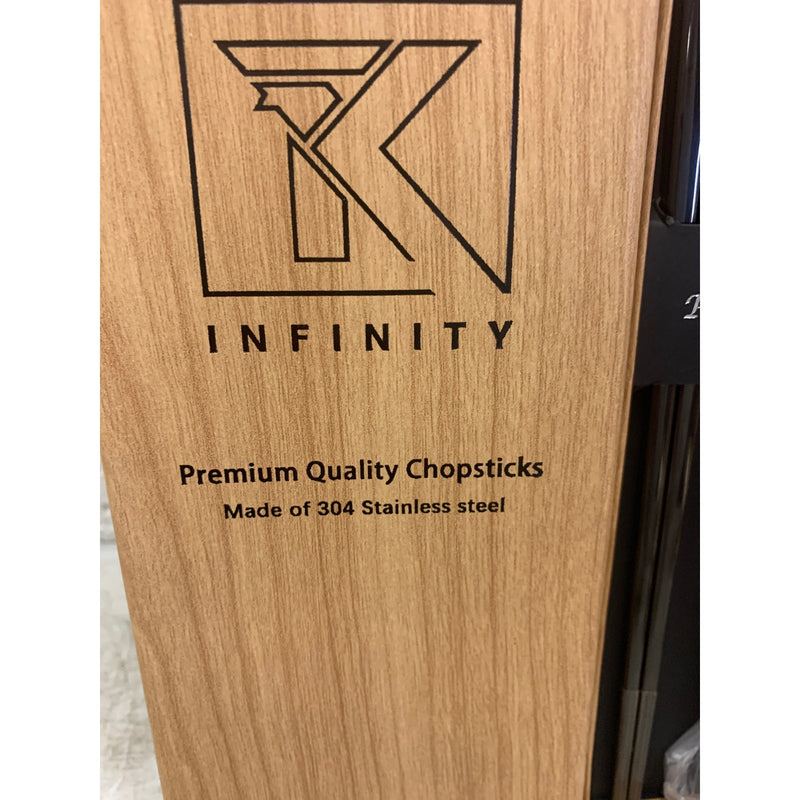 16 Packs of 2, Infinity Premium Stainless Steel Chopsticks Bundle