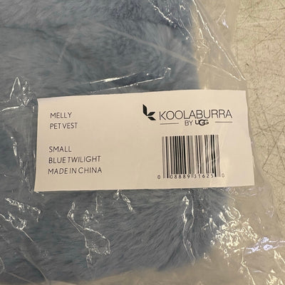 Koolaburra by UGG Pet Melly Vest Dog, Super Soft, 12-13" Collar, Blue - Small