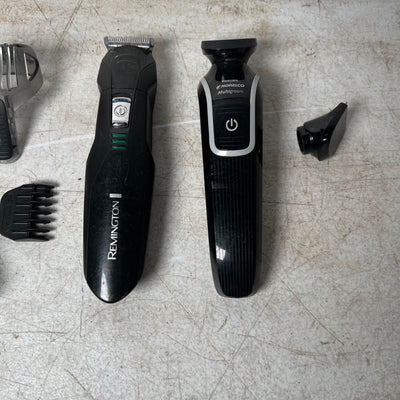 2 Trimmers Remington Grooming Kit & Philips Multigroom Trimmer Corded & Cordless