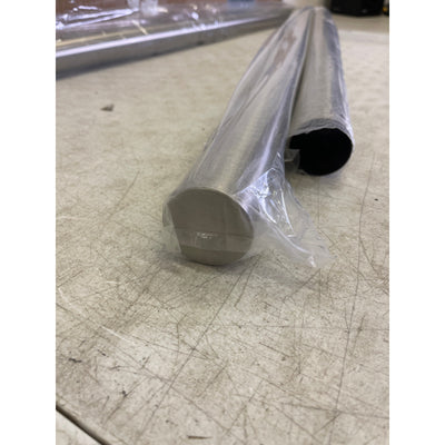 Muzata 12' Pre-drilled Stair Handrail 2" OD Round Brushed Wall Mounted ‎HSL-1207