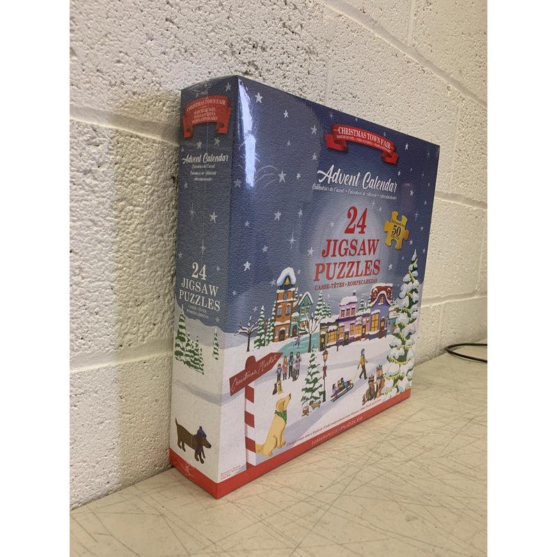 EuroGraphics Puzzles Christmas Town Fair 50pc Puzzle Advent Calendar