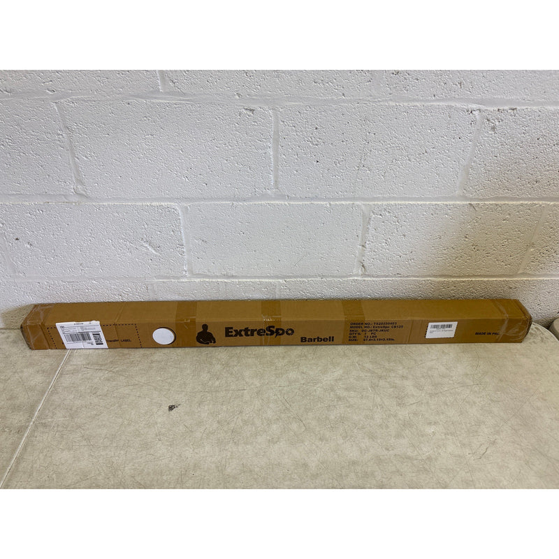 ExtreSpo 47" EZ Curl Bar Weight Lifting Bar Hip Thrusts/Squats/Lunges 1" Weights