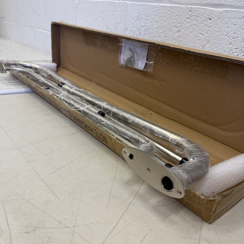 Room Darkening Wrap Around Double Curtain Rods for Window 28-48", Satin Nickel