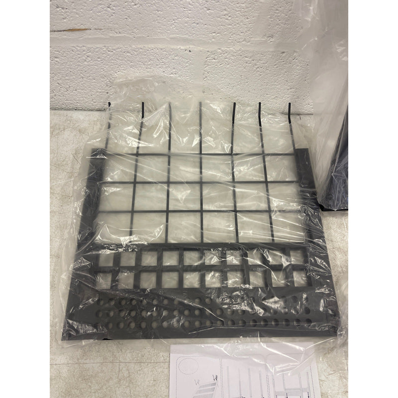 MYOYAY Garden Tool Storage Organizer with Wheels, 3 Layer Trolley - Black