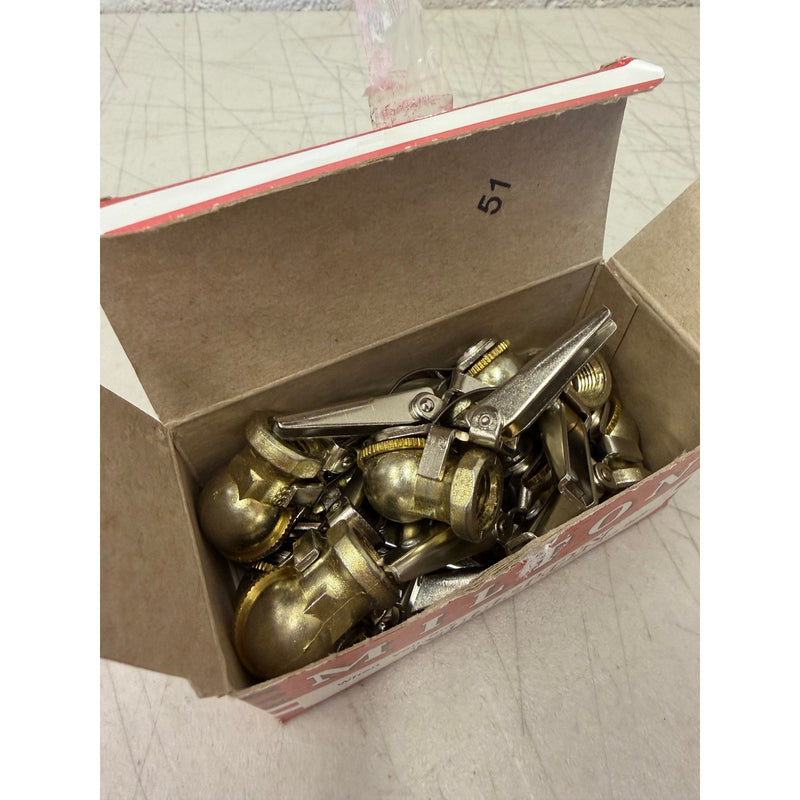 (Box of 10) Milton 1/4" FNPT Tire Machine Grip Chuck, Free Flowing