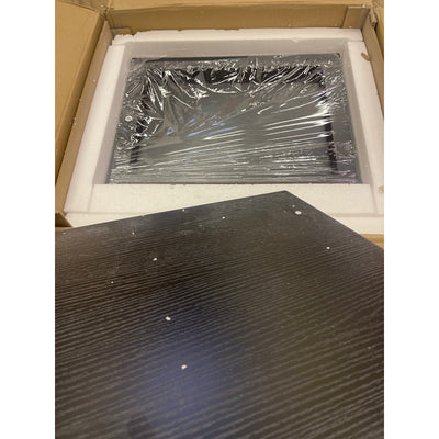 Tribesigns Modern Mirrored Nightstand 3 Drawers Slanted Legs Black Interior