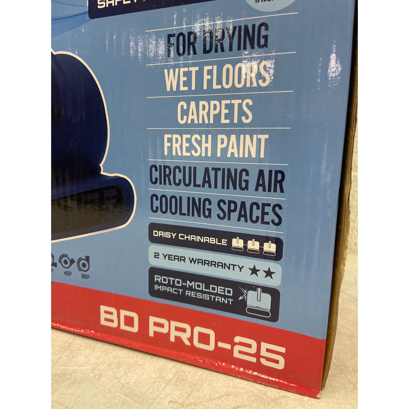 BlueDri 1/4 HP 900 CFM Air Mover Water Damage Restoration Equipment Carpet Dryer
