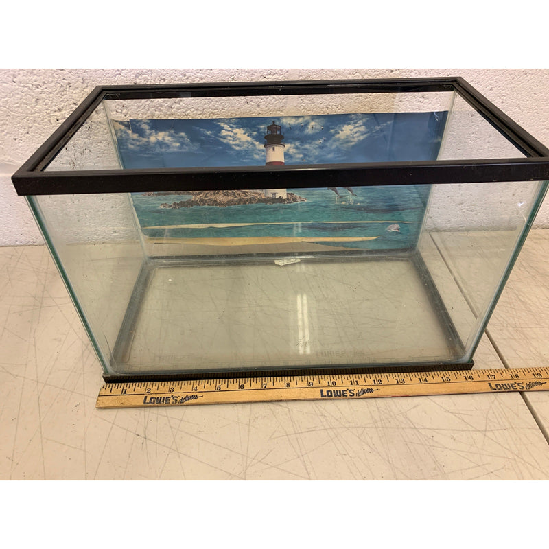 5 1/2 Gallon Fish Tank Reptile Enclosure, Terrarium, Aquarium, NO LID 16" x 8"