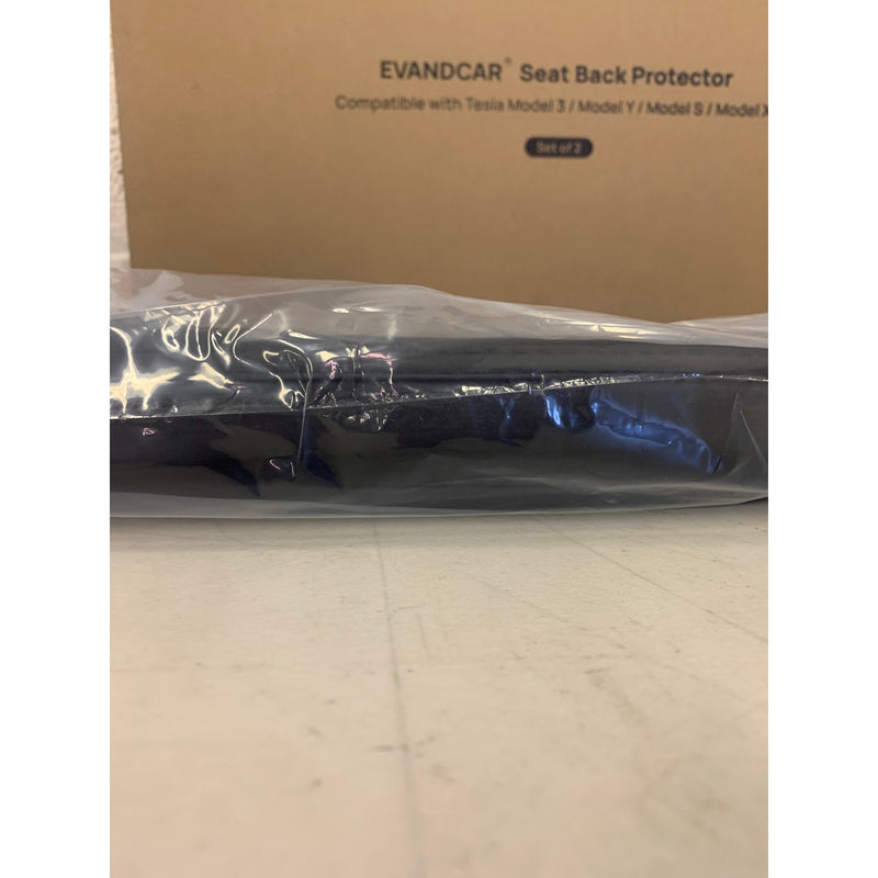 EVANDCAR Leather Seat Back Protector 21-24 Model Y, 17-24 Model 3, 20-23 Model S