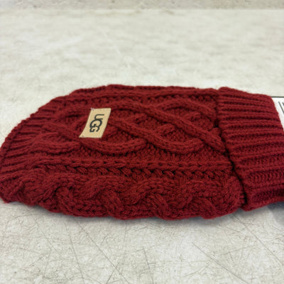 UGG Pet-Classic Cable Knit Dog Sweater Size Xtra Small 6-8" Collar - Red