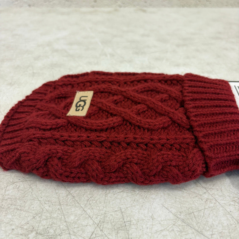 UGG Pet-Classic Cable Knit Dog Sweater Size Xtra Small 6-8" Collar - Red