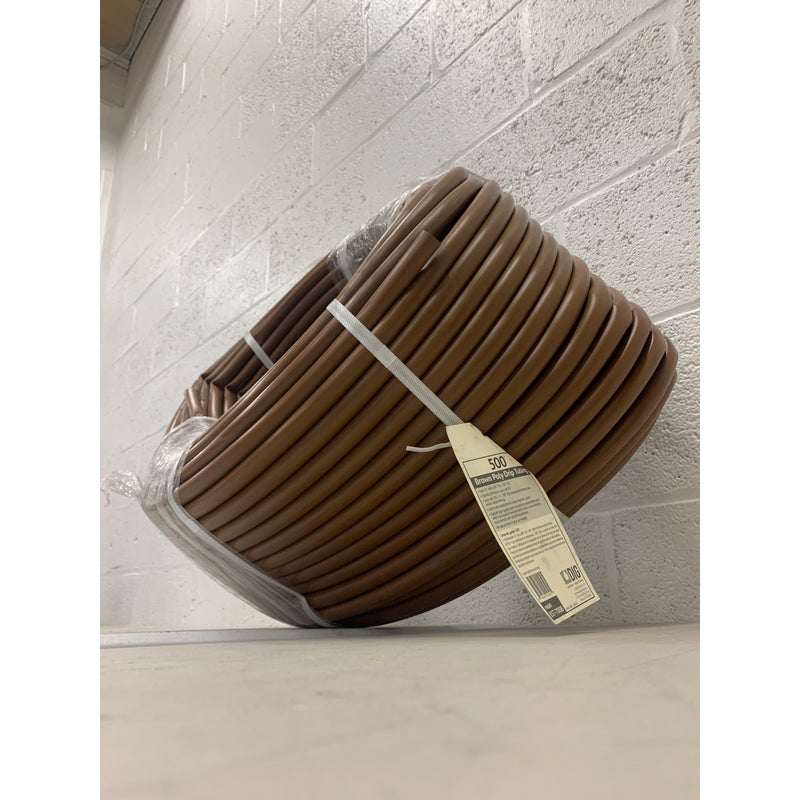 DIG  Brown Blank Poly Tubing for Drip Irrigation B37-700B 1/2in 500 FEET LONG