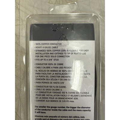DieHard Battery Cable Side Post 45" Long 4 Gauge For Positive/Negative Terminals