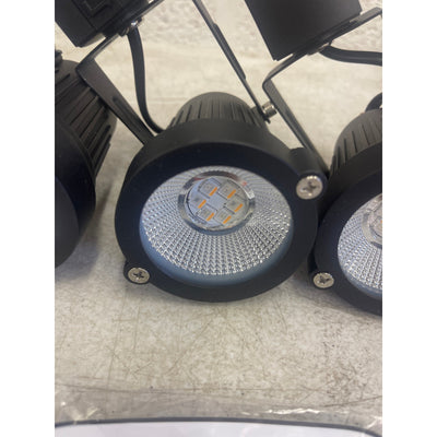 EAGLOD RGBW Track Light Heads, H Type w Remote, 120V Multicolor LED 4Pack Black