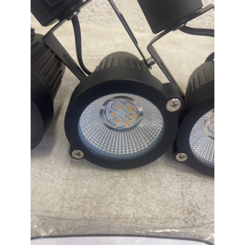 EAGLOD RGBW Track Light Heads, H Type w Remote, 120V Multicolor LED 4Pack Black