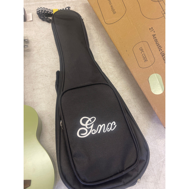 GMX 21" Ukulele Bundle Kits w Gig Bag Strap 2 Picks Tuner Nylon String Green