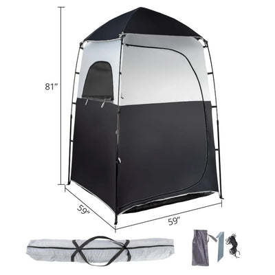 VINGLI 6.8FT Outdoor Shower Tent Changing Room Portable Camping Shelters