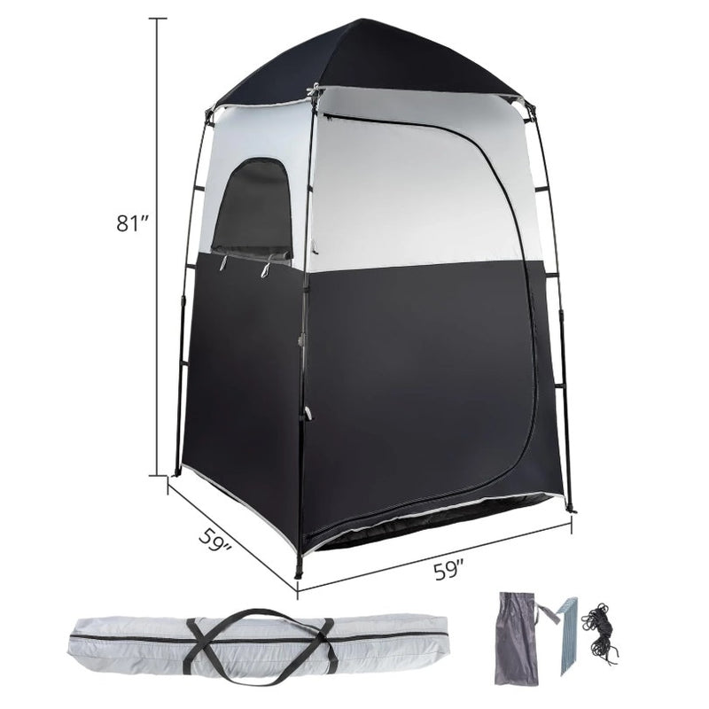 VINGLI 6.8FT Outdoor Shower Tent Changing Room Portable Camping Shelters