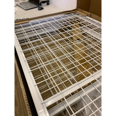 Fleximounts 4ftx8ft Height Adjustable Celling Storage Rack for Large Items& Bins