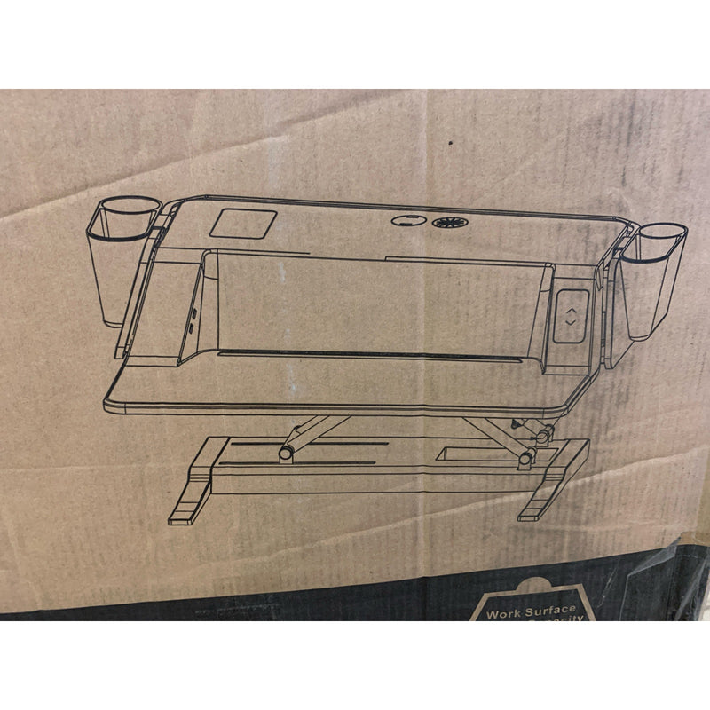 FlexiSpot Motorized Aesthetic Sit-Stand 30" Workstation with Side Storage EM6M