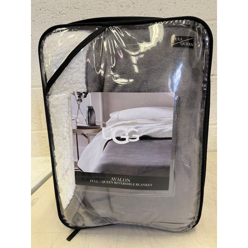 UGG Avalon Full/Queen Reversible Blanket (90in x 90in) - Metal Grey