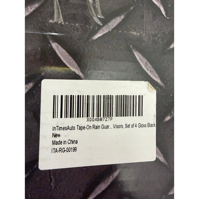 (4pc) Tape-On Rain Guards for 2021-24 Kia Sorento, Side Window Visors - Black