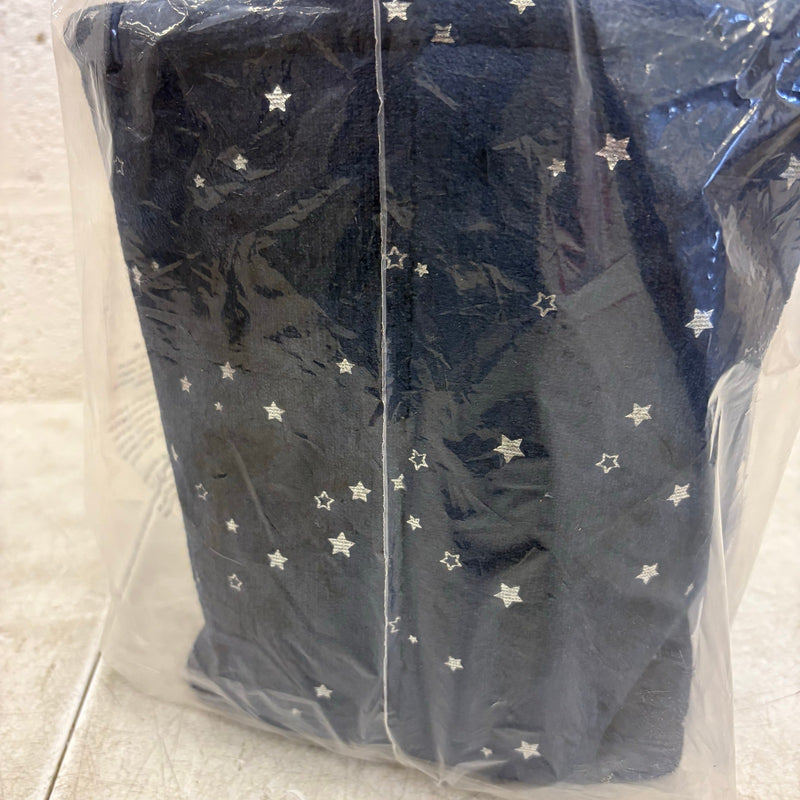 UGG Avery Stars 2-Piece Storage Square Bin & Round Waste Bin, Soft Fuzzy - Blue