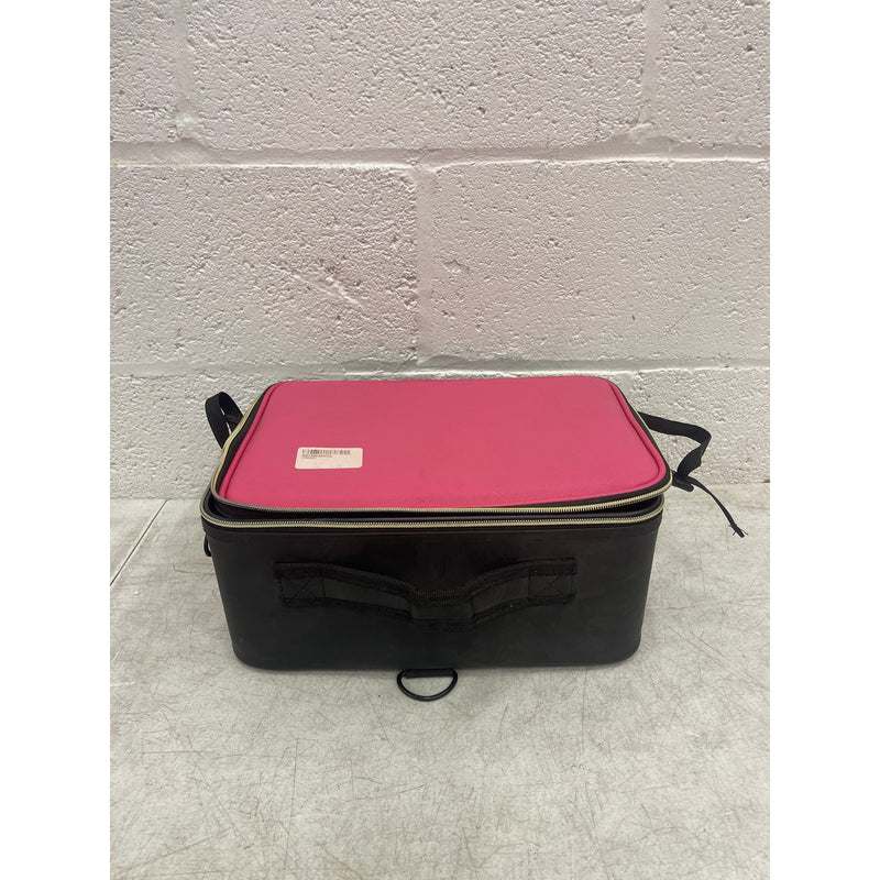 13 x 9 x 6 Inch Traveling Makeup Case, Multiple Compartments for Storage