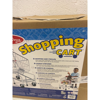Melissa & Doug Toy Shopping Cart With Sturdy Metal Frame 20.2 x 15 x 14 inches