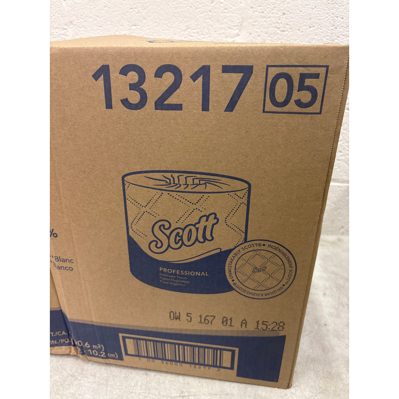 80 Rolls Scott Professional Toilet Paper 2-Ply 100% Recycled Fiber Standard Roll