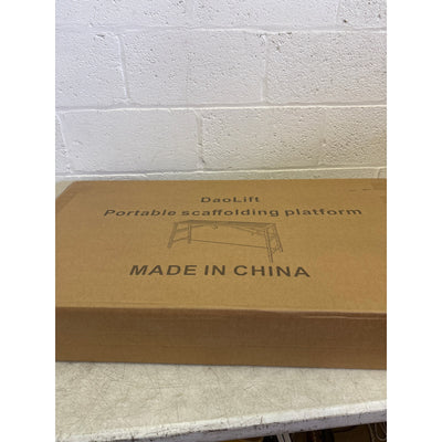 DaoLift Heavy Duty Scaffolding Platform 14.75"x70.87" Portable 660lb 36-58" H