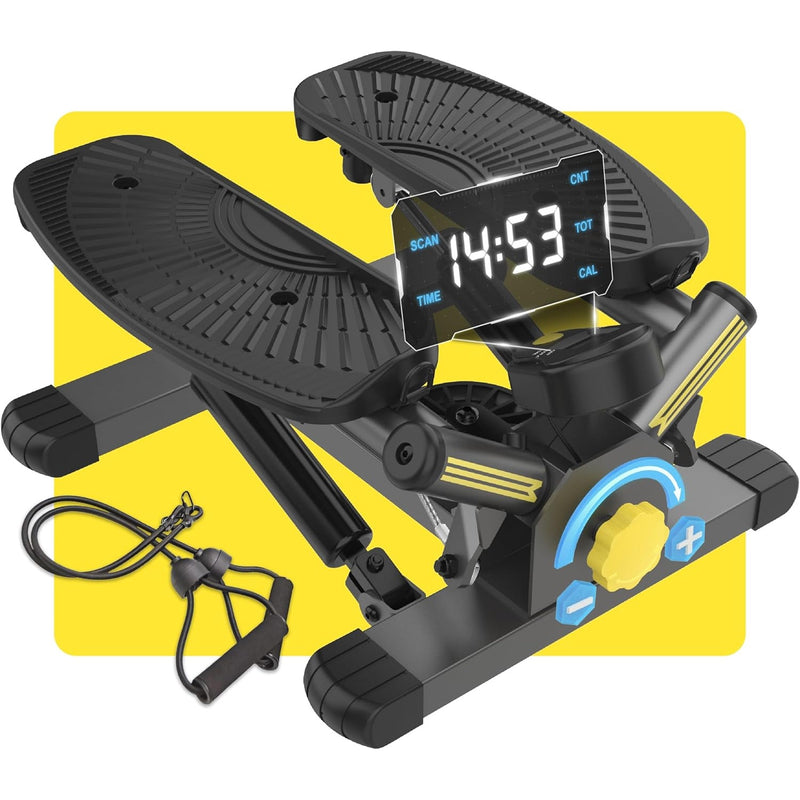 Zivvvy Twist Stepper with Resistance Bands, Stepper Machine 300LBS, with Mat
