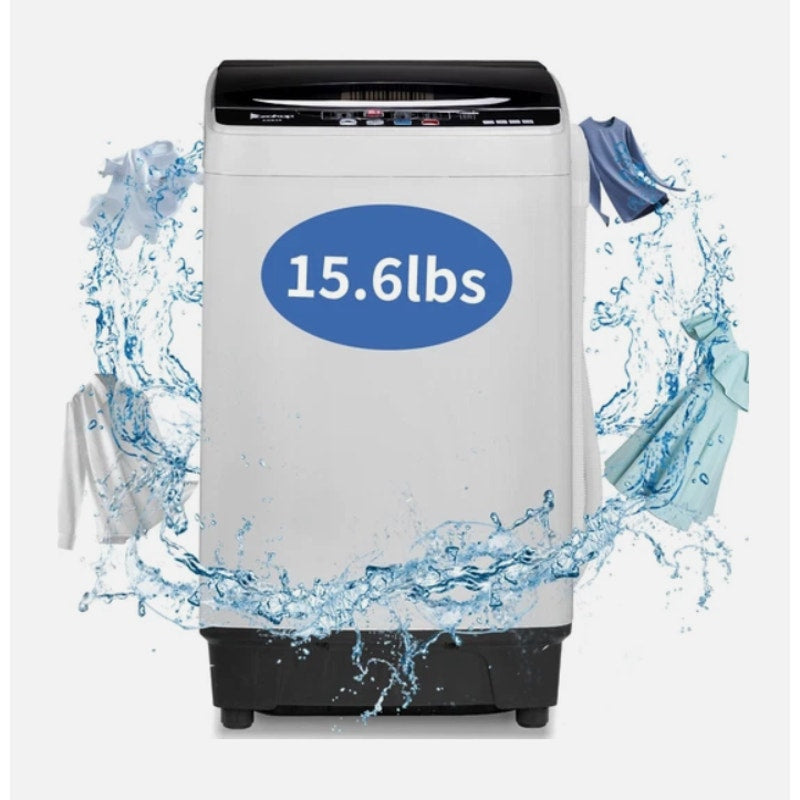 ZOKOP 15.6lbs Full Auto Washing Machine Clothing Clean Compact 260W SEE DETAILS