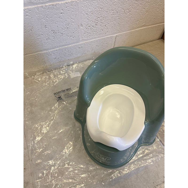 BabyBjörn Potty Chair, Potty Training, Toddler, Baby Bathroom Deep green/White