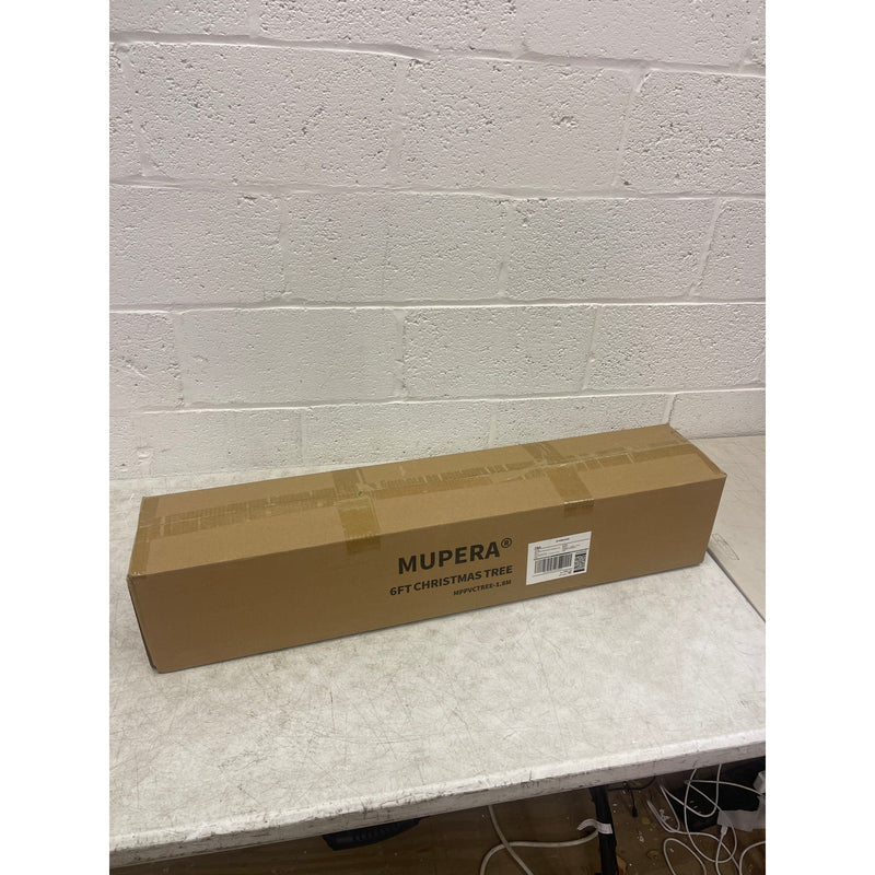 Mupera 6-FT Artificial Christmas Tree, PVC Xmas Pine Tree, 800 Branch Tips Green