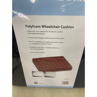 DMI Seat & Chair Cushion for Wheelchairs, Scooters for Support & Height 18X16X3"