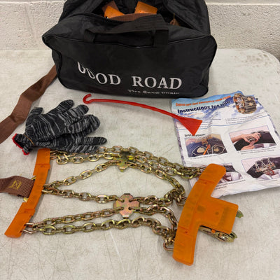 6-Pack Snow Tire Chains for Car/SUV/Pickup, Adjustable for Tire 8.7-11.1in W