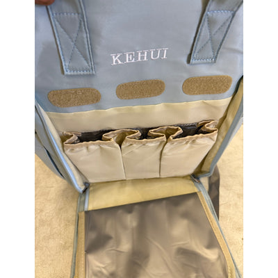 Kehul 20L Diaper Bag, Baby Bag for Travel, Backpack w Zippers Nursing Bag, Teal