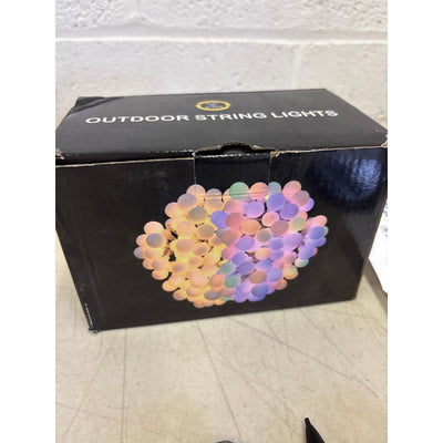 LumosGlow 55FT Solar Color-Changing String Lights 100LED, 1200mAh 8 Modes IP67