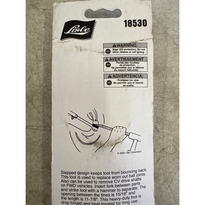 Lisle 18530 Ball Joint Separator, Stepped, Heavy Duty, 15/16" Opening, Hand Tool