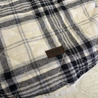 UGG for Pet Tarni Dog Coat, Pet Sweater, 14-16" Collar, Gray Plaid - Large