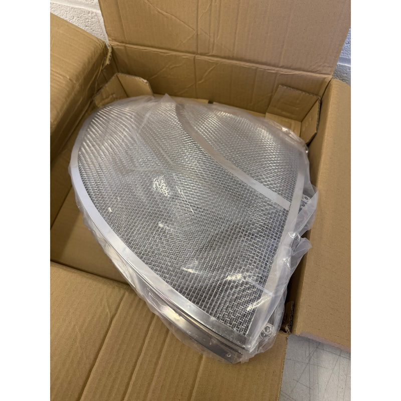 Fire Pit Spark Screen, 30in, Stainless Steel Outdoor with Handle & Poker