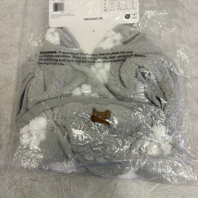 Koolaburra by UGG Pet Maggie Paw Hoodie Dog Jacket- 17-18" Collar, Gray - Large