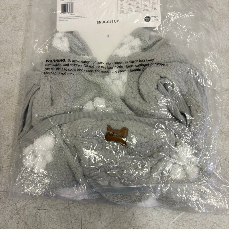 Koolaburra by UGG Pet Maggie Paw Hoodie Dog Jacket- 17-18" Collar, Gray - Large