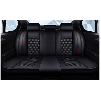 Car Seat Cover for Toyota FJ Cruiser Anti-Slip Front and Rear Set Black/Red Line