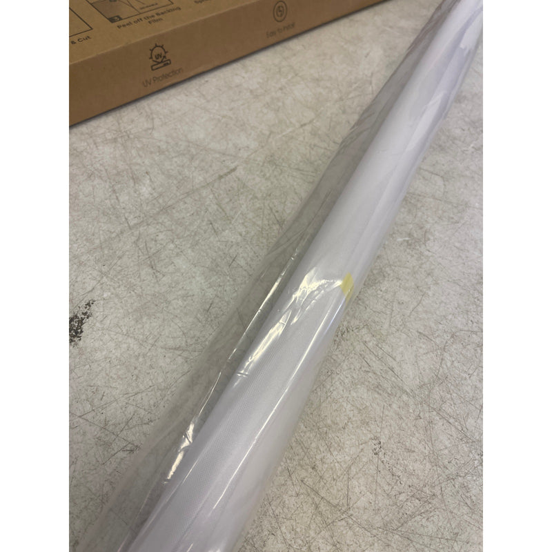 Window Privacy Film Frosted Glass Static Clings, 35.4 x 78.7 Inch White Mesh