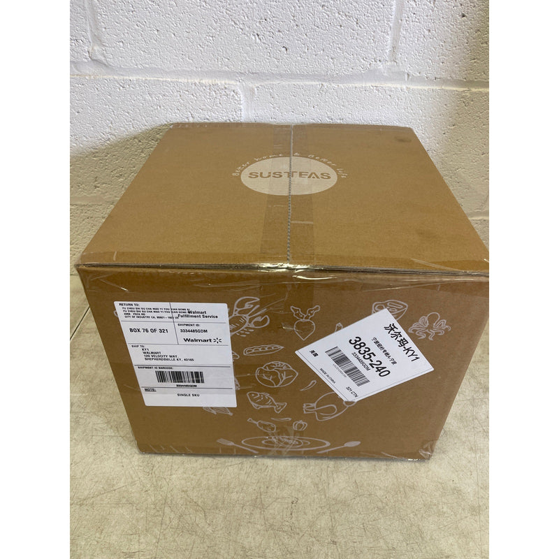 SUSTEAS Food Steamer 17QT Vegetable Steamer 3 Tier Stackable Trays Auto Shut-Off